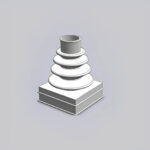 Conical-rectangular bellows